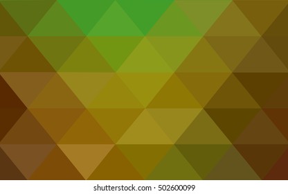 Light green-yellow abstract polygonal pattern. A completely new color illustration in a vague style. Brand-new design for your business.