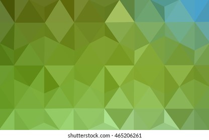 Light green-yellow abstract polygonal template. Shining colored illustration in a brand-new style. The elegant pattern can be used as part of a brand book.