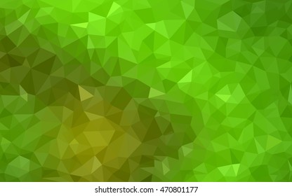 Light green-yellow abstract polygonal template. Glitter abstract illustration with an elegant design. The polygonal design can be used for your web site.