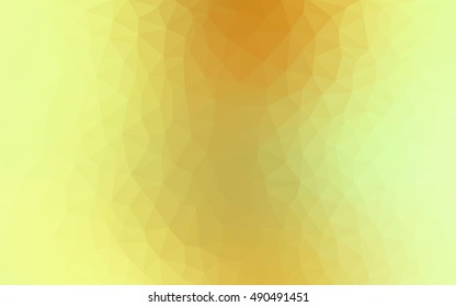Light green-yellow abstract polygonal template. Glitter abstract illustration with an elegant design. A completely new design for your business.