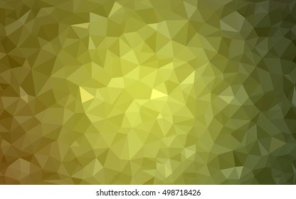Light green-yellow abstract polygonal template. Brand-new colored illustration in blurry style with gradient. A completely new design for your business.