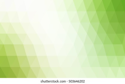 Light green-yellow abstract polygonal template. Creative geometric illustration in Origami style with gradient. The completely new template can be used for your brand book.