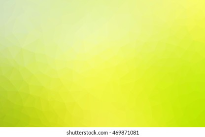 Light green-yellow blurry triangle background. Shining colored illustration in a brand-new style. The completely new template can be used for your brand book.