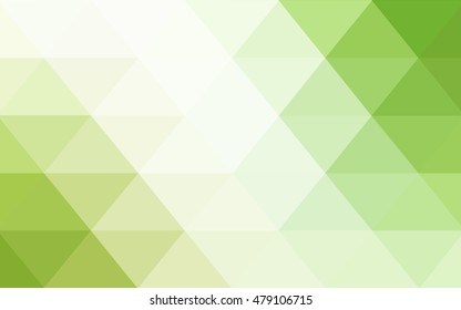 Light green-yellow blurry triangle background. An elegant bright illustration with gradient. A completely new design for your business.
