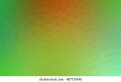 Light green-yellow blurry triangle background. Colorful abstract illustration with gradient. A completely new design for your business.
