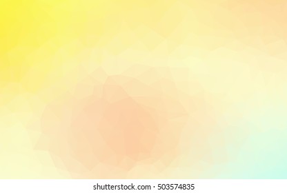 Light green-yellow blurry triangle background. A completely new color illustration in a vague style. A completely new template for your business design.