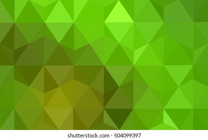 Light green-yellow blurry triangle background. Colorful illustration in abstract style with gradient. A completely new design for your business.