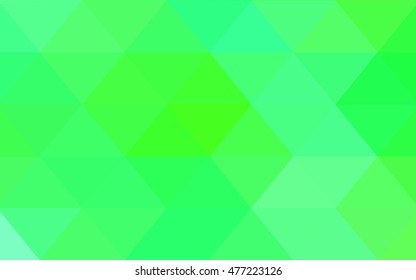 Light green-yellow blurry triangle pattern. Triangular geometric sample with gradient.  The polygonal design can be used for your web site.