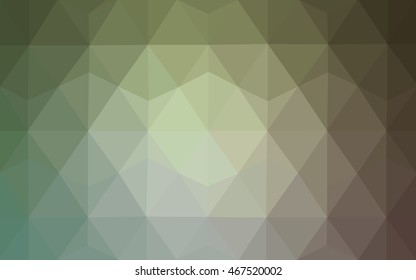 Light green-yellow blurry triangle template. Colorful illustration in abstract style with gradient. A new texture for your design.