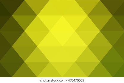 Light green-yellow blurry triangle template. A completely new color illustration in a vague style. The textured pattern can be used for background.