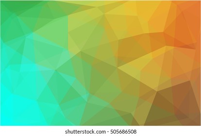 Light green-yellow blurry triangle template. A completely new color illustration in a vague style. The textured pattern can be used for background.