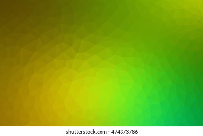 Light green-yellow low poly background. Colorful illustration in abstract style with gradient. A completely new template for your business design.