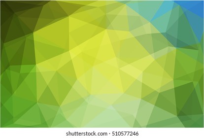 Light green-yellow low poly background. Shining colored illustration in a brand-new style. Brand-new design for your business.