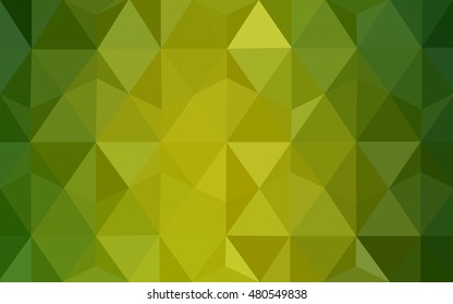 Light green-yellow low poly template. A vague abstract illustration with gradient. A completely new template for your business design.