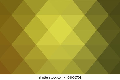 Light green-yellow low poly template. A vague abstract illustration with gradient. A completely new template for your business design.