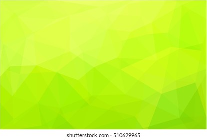 Light green-yellow low poly template. A completely new color illustration in a vague style. The polygonal design can be used for your web site.