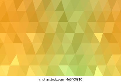 Light green-yellow polygon abstract background. A completely new color illustration in a vague style. The template can be used as a background for cell phones.