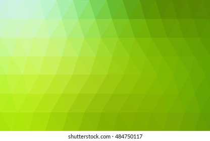 Light green-yellow polygon abstract background. Colorful abstract illustration with gradient. The completely new template can be used for your brand book.