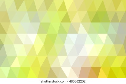 Light green-yellow polygon abstract background. A completely new color illustration in a vague style. Brand-new design for your business.
