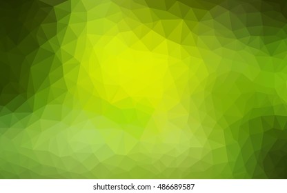 Light green-yellow polygon abstract background. Glitter abstract illustration with an elegant design. The template can be used as a background for cell phones.