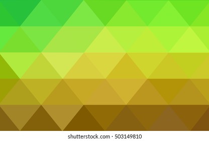 Light green-yellow polygon abstract background. An elegant bright illustration with gradient. The completely new template can be used for your brand book.