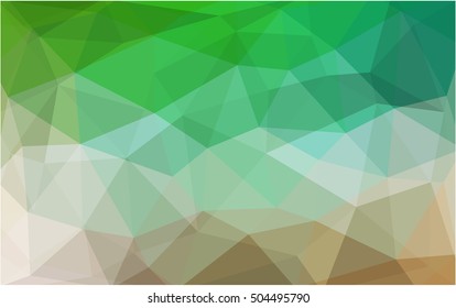 Light green-yellow polygon abstract background. Colorful illustration in abstract style with gradient. The completely new template can be used for your brand book.