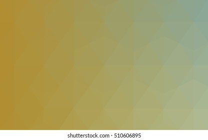Light green-yellow polygon abstract template. Shining colored illustration in a brand-new style. A completely new template for your business design.