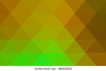 Light green-yellow polygonal background. Brand-new colored illustration in blurry style with gradient. The elegant pattern can be used as part of a brand book.