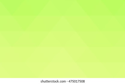 Light green-yellow polygonal background. A completely new color illustration in a vague style. The best triangular design for your business.