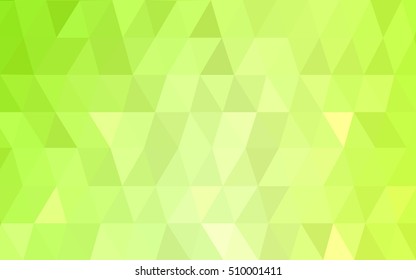 Light green-yellow polygonal background. Creative geometric illustration in Origami style with gradient. Brand-new design for your business.