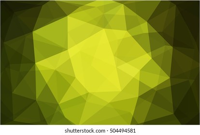 Light green-yellow polygonal background. An elegant bright illustration with gradient. Brand-new style for your business design.