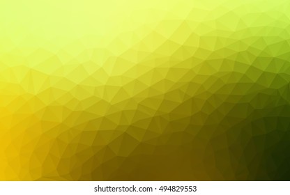 Light green-yellow polygonal background. A vague abstract illustration with gradient. Brand-new design for your business.