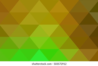 Light green-yellow polygonal background. A vague abstract illustration with gradient. The completely new template can be used for your brand book.
