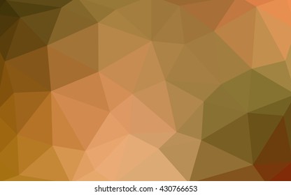 Light green-yellow polygonal illustration, which consist of triangles. Triangular design for your business. Geometric background in Origami style with gradient.