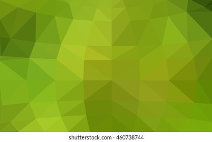 Light green-yellow polygonal illustration, which consist of triangles. Triangular design for your business. Geometric background in Origami style with gradient.