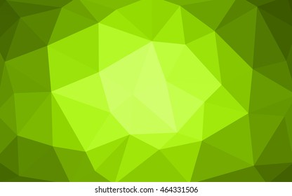 Light green-yellow polygonal illustration, which consist of triangles. Triangular design for your business. Geometric background in Origami style with gradient.