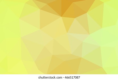 Light green-yellow polygonal illustration, which consist of triangles. Triangular design for your business. Geometric background in Origami style with gradient.