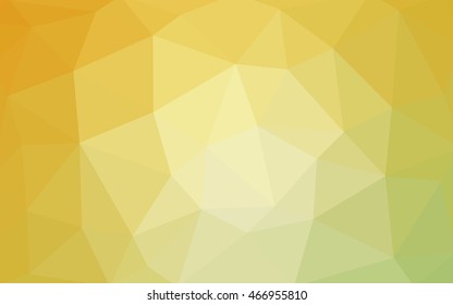 Light green-yellow polygonal illustration, which consist of triangles. Triangular design for your business. Geometric background in Origami style with gradient.