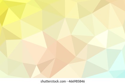 Light green-yellow polygonal illustration, which consist of triangles. Triangular design for your business. Geometric background in Origami style with gradient.