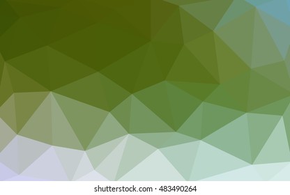 Light green-yellow polygonal illustration, which consist of triangles. Triangular design for your business. Geometric background in Origami style with gradient.