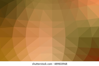 Light green-yellow polygonal illustration, which consist of triangles. Triangular design for your business. Geometric background in Origami style with gradient.
