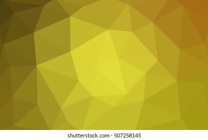 Light green-yellow polygonal illustration, which consist of triangles. Triangular design for your business. Geometric background in Origami style with gradient.
