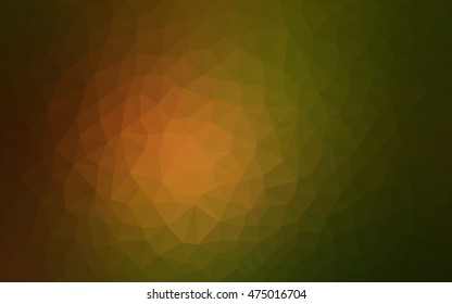 Light green-yellow polygonal template. An elegant bright illustration with gradient. A new texture for your design.