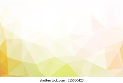 Light green-yellow polygonal template. Modern geometrical abstract illustration with gradient. The template can be used as a background for cell phones.
