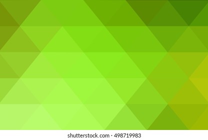 Light green-yellow polygonal template. A vague abstract illustration with gradient. A completely new template for your business design.