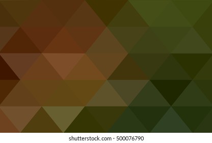 Light green-yellow triangle mosaic template. Brand-new colored illustration in blurry style with gradient. The best triangular design for your business.