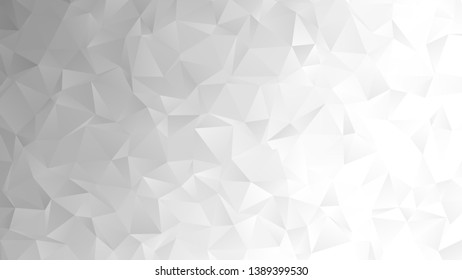 Light grey abstract low poly backgound for modern design, vector illustration template