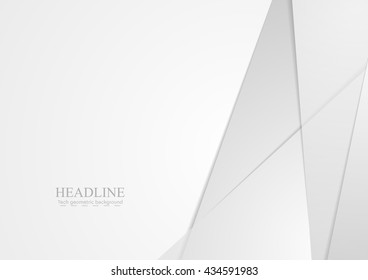 Light grey abstract material corporate background. Vector graphic design