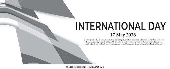 Light grey abstract modern banner background design vector graphic pattern template illustration