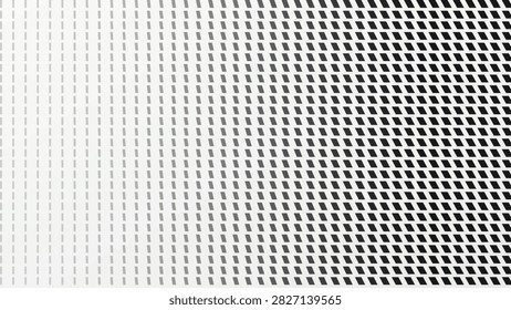 Light grey background with a black parallelogram optical grid that thickens across the frame with copy space
